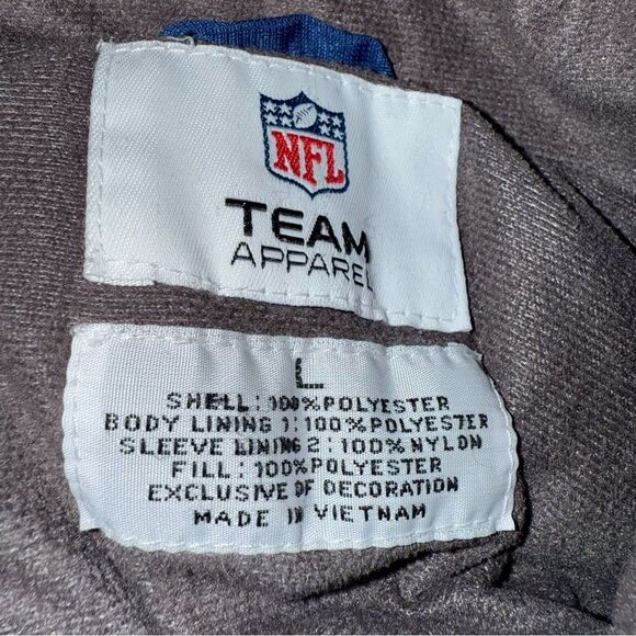 Indianapolis Colts NFL Team Full Zip Fleece Lined Jacket Adult Size Large L - Picture 3 of 11